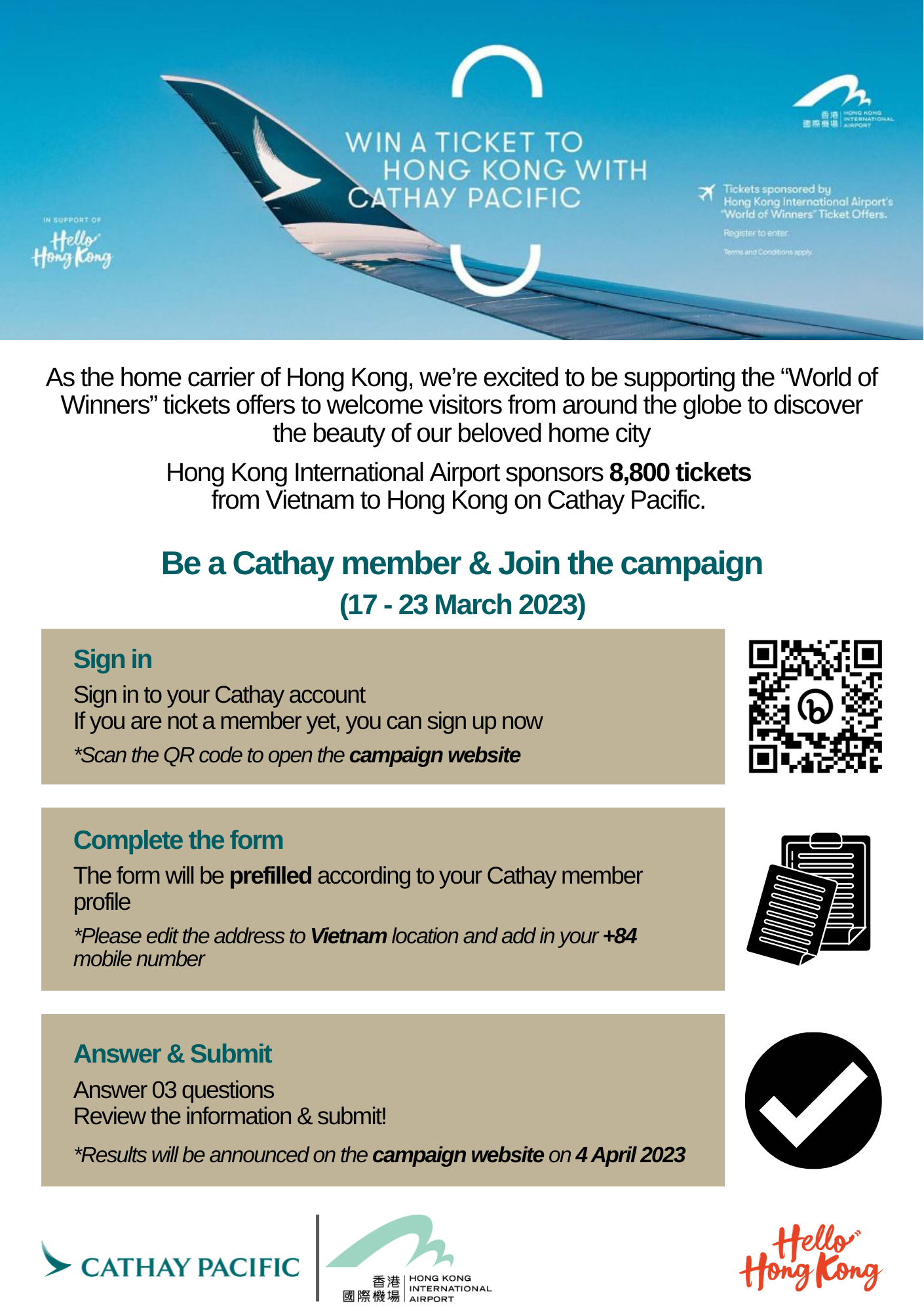 Cathay Pacific Free Tickets To Hong Kong 2023